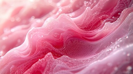 Poster - Captivating Abstract Pink and Red Blended Gradients with Soft Patterns and Modern Designs   A visually striking and ethereal background featuring a seamless blend of vibrant pink and red hues