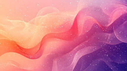 Poster - romantic and dreamy abstract background featuring warm color gradients flowing patterns and minimal 