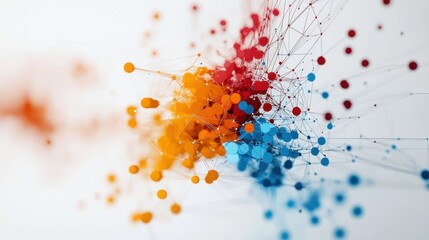 Poster - Vibrant Digital Explosion of Colorful Splashes and Bursts