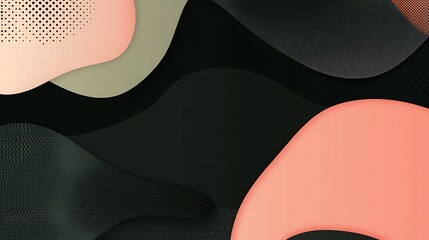 Poster - Abstract fluid shapes background design for modern projects