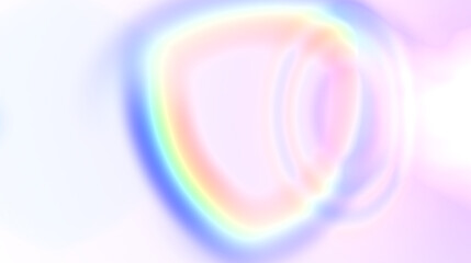 Wall Mural - holographic rainbow light refraction texture overlay on a transparent png backdrop. organic prismati