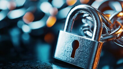 Poster - Closed Metal Lock Providing Security and Privacy Protection