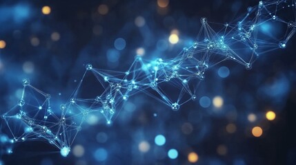 Abstract Network Connection Structure Illustration