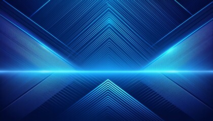 Sticker - futuristic abstract background with glowing geometric lines modern shiny blue lines pattern digital future technology concept suit for cover header banner business corporate website