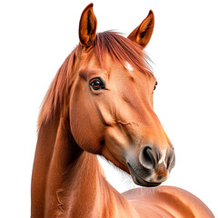 Aufkleber - Face Shot of a Horse isolated on transparent background