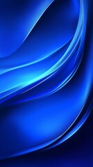 Wall Mural - Abstract Blue Wave Background Design