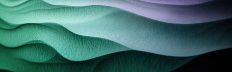 Poster - Textured gradient background with deep emerald green transitioning to soft lavender and luminous glow