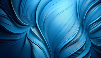 Wall Mural - abstract mild blue shape with channels