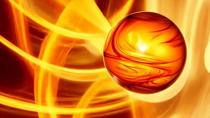 Wall Mural - Swirling patterns and vibrant colors create an abstract representation of energy and movement in a cosmic setting