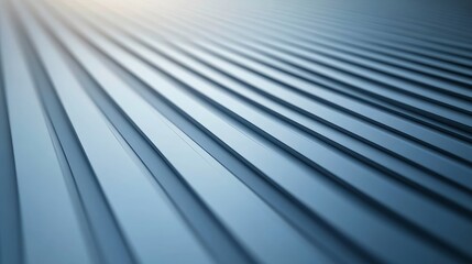 Poster - Abstract design featuring blue diagonal lines fading into a white gradient, ideal for clean, professional presentations with ample copy space