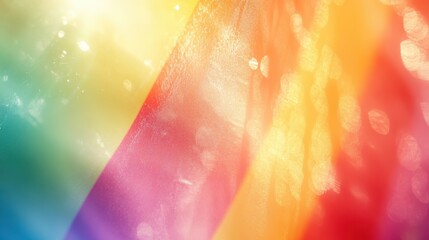 Poster - A colorful rainbow with a blurry background