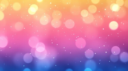 Poster - A colorful background with many small circles