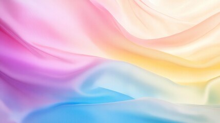 Poster - A colorful, multi-colored fabric with a rainbow pattern