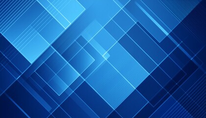 Wall Mural - modern blue squares design background suit for business corporate presentation background and futuristic technology concept