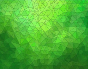 Wall Mural - abstract geometry triangle green mosaic texture background pattern