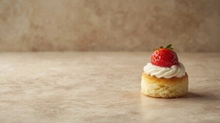 Wall Mural - Delicate Delight: Strawberry Shortcake