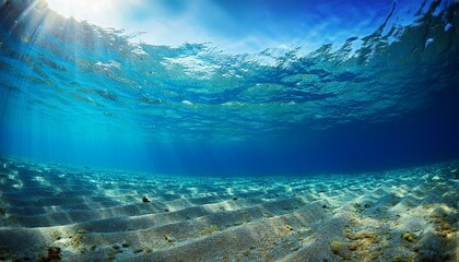 Canvas Print - underwater clear blue sea