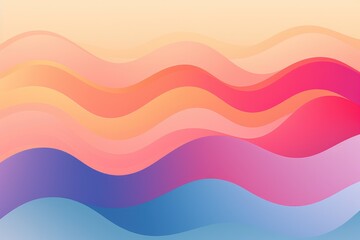 Poster - Pastel shades blend together in soft wave patterns, creating a serene atmosphere perfect for relaxation and inspiration, suitable for backgrounds or creative projects