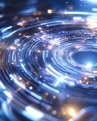 Poster - High-tech product staging showcase futuristic environment digital visuals abstract design immersive technology