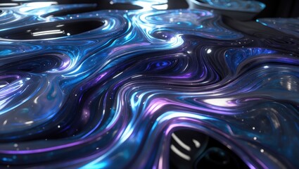 Aufkleber - Abstract fluid