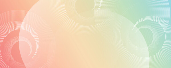 Poster - Soft pastel gradient, ethereal clouds dreamy atmosphere, watercolor texture delicate swirls, wave lines pattern for banner. Line art striped Vector Illustration