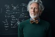 © Eing - Engaging science lecture by professor in classroom environment black board with equations intellectual atmosphere