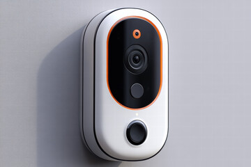 Poster - Video surveillance camera mounted on wall for enhanced security monitoring