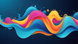 © abdurrahimsofikul - abstract wave background colorful design ai generated best quality wallpaper image
