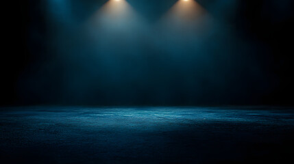 Wall Mural - Stage Lit with Spotlights and Space for Text - Perfect for Creating Posters, Flyers, Invitations
