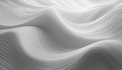 Wall Mural - soft and smooth textured 3d effect gray wavy curved lines abstract background