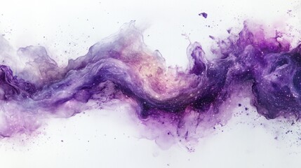 Poster - Abstract cosmic swirl in vibrant purple and lavender tones, evoking a sense of beauty and mystery.