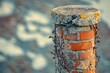 © Isuru - Weathered brick chimney capped with lichen-covered stone, showing age and nature's embrace.