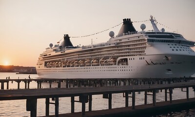 cruise ship in the harbor