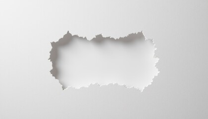Poster - Minimalistic mockup of a paper cut design on textured paper, with subtle shadows to emphasize the layers and depth