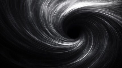 Poster - Abstract swirling light and dark patterns resembling a vortex or black hole.
