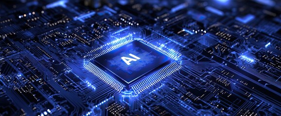 Poster - ai learning and concept. modern business, technology, internet, and networking