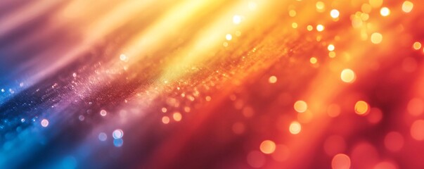 Poster - Colorful bokeh lights creating a vibrant and festive atmosphere