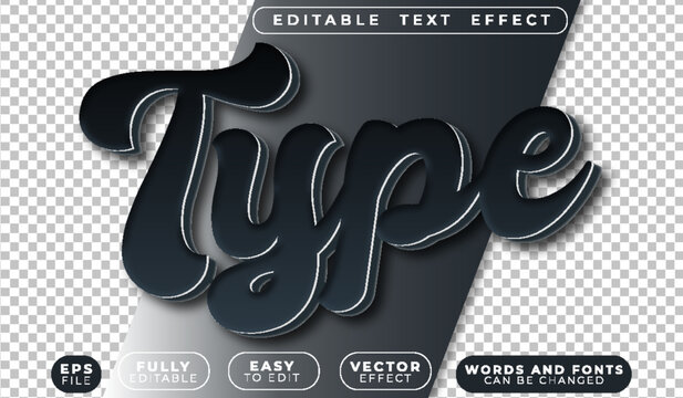 Type Fully Editable Vector Text File