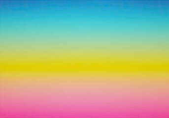 Poster - Colorful gradient background featuring smooth transition between blue, yellow and pink, ideal for modern and abstract design projects