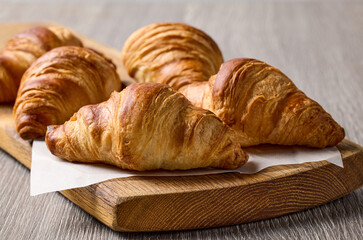 Wall Mural - freshly baked croissants