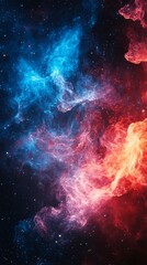 Poster - Nebula, a cosmic cloud of gas and dust, illuminates the vast expanse of space