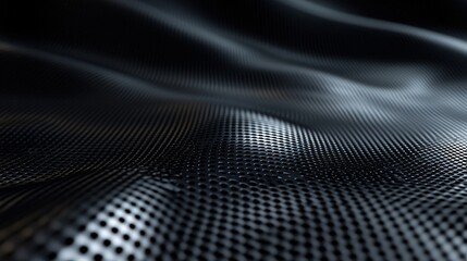 Aufkleber - Wavy perforated metal surface creating an abstract background