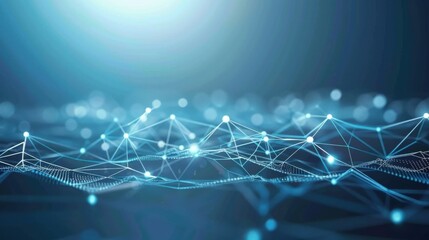 Poster - Abstract circuitry and AI logic flows generating complex stock media layers.