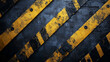 © 隼一郎 村田 - Background image of black concrete wall with yellow caution mark