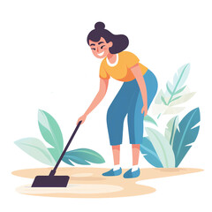 Woman Gardening