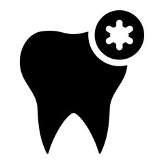 Poster - tooth infection icon