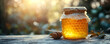© SemangArt - Honey jar sunset garden backdrop