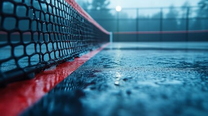 Rainy Day on the Table Tennis Court