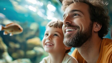 exploring an underwater world at the aquarium with family and wonder