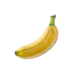 A beautiful banana on a transparent background